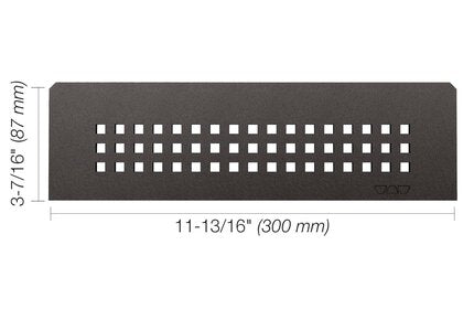 Schluter® SHELF RECTANGULAR NICHE SQUARE Dark Anthracite
