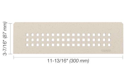 Schluter® SHELF RECTANGULAR NICHE SQUARE Ivory
