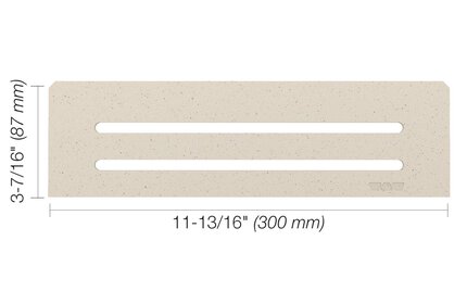 Schluter® SHELF RECTANGULAR NICHE WAVE Ivory