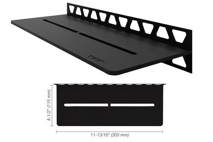 Schluter® SHELF RECTANGULAR WALL PURE Matte Black