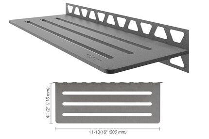 Schluter® SHELF RECTANGULAR WALL WAVE Pewter