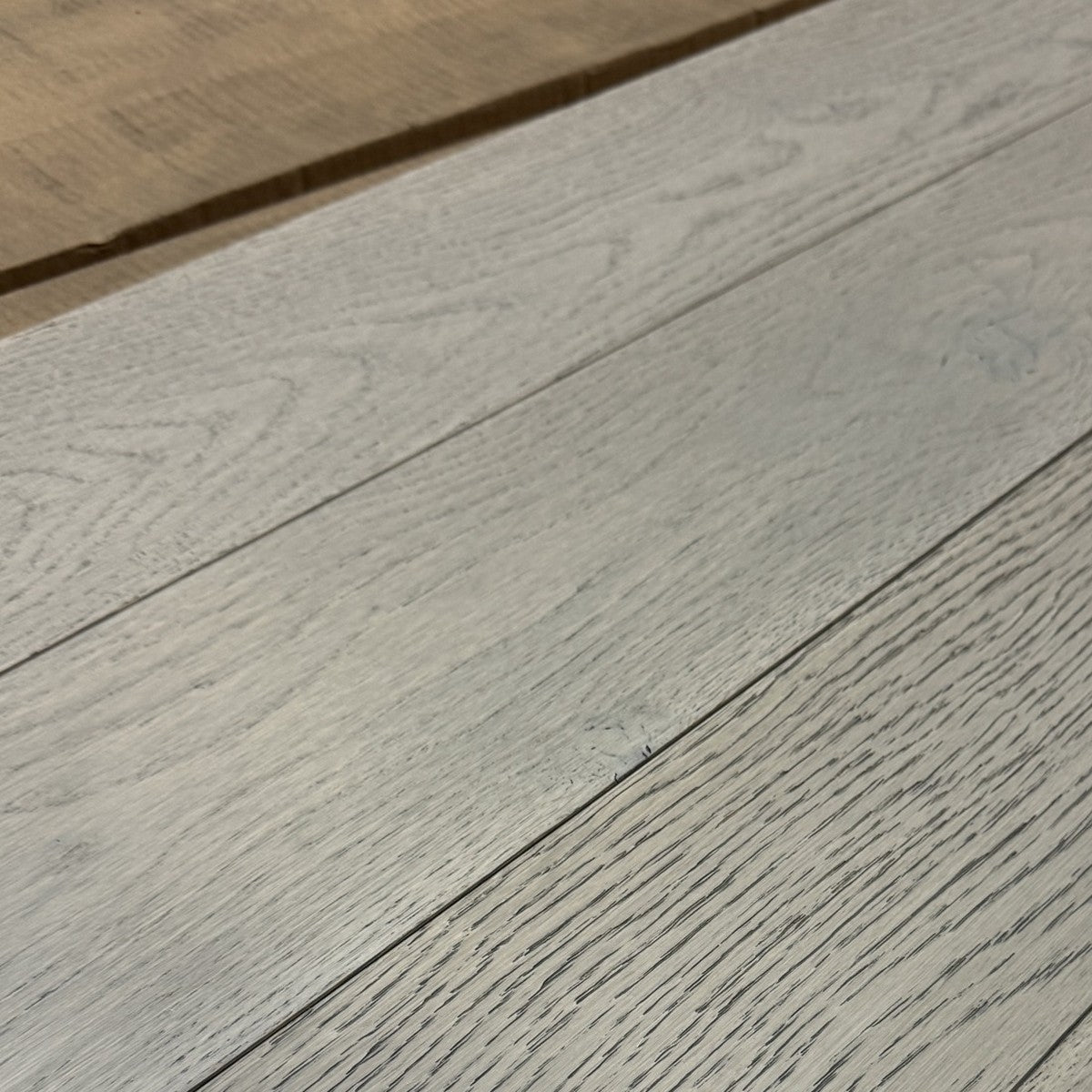 Close-up of Snowflake white oak planks
