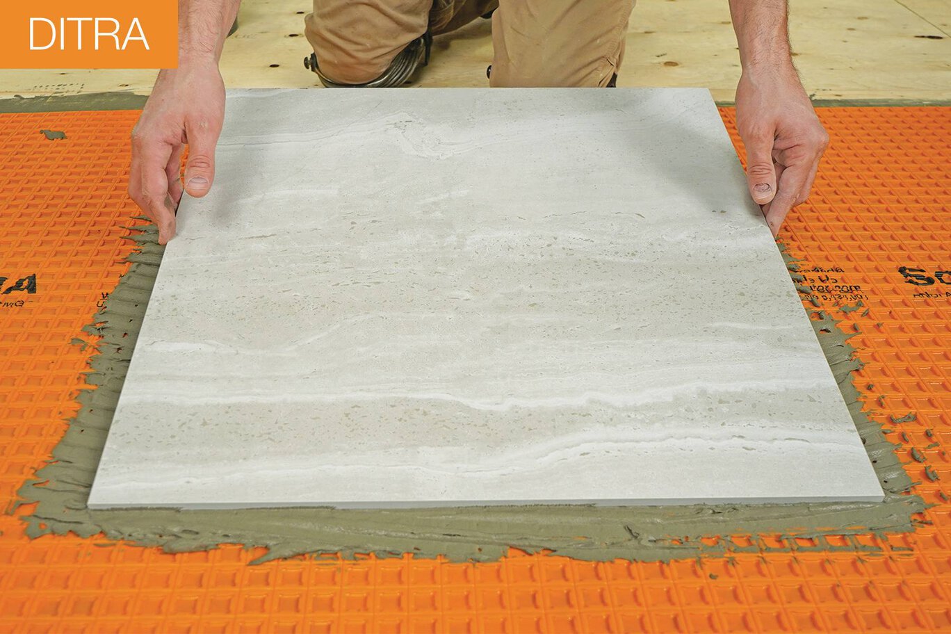 Schluter® DITRA UNCOUPLING MEMBRANE 3'3" X 98'5" = 323 SF
