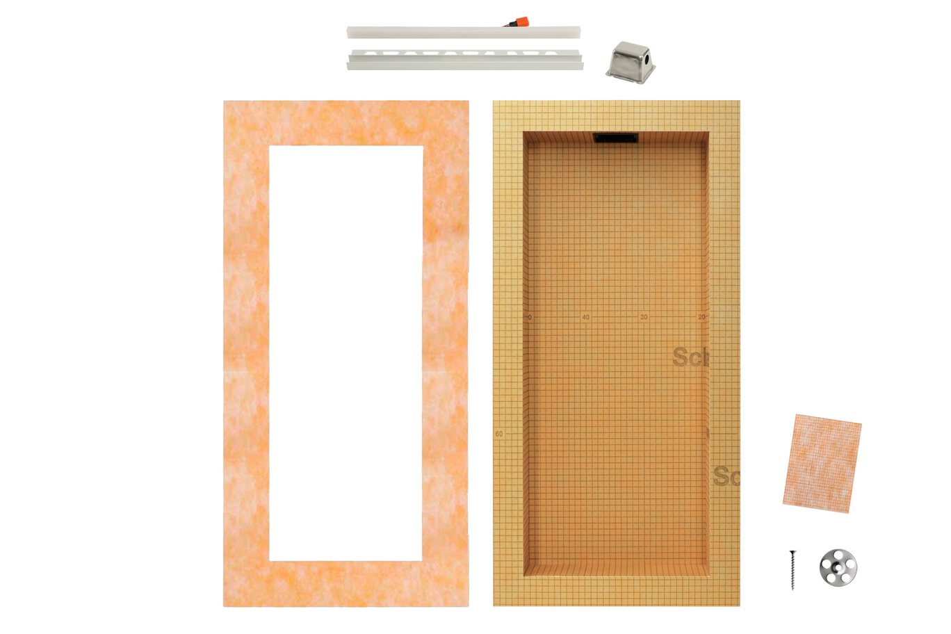 Schluter® KERDI-BOARD-SNLT Shower Niche with LED