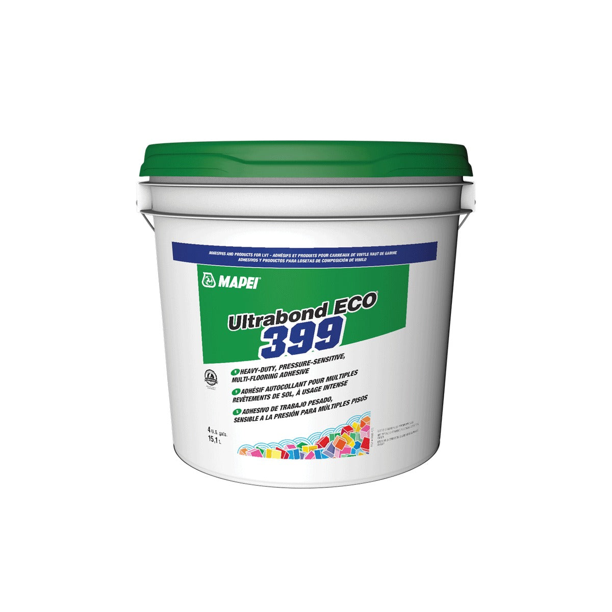 MAPEI® ECO 399 PSA Heavy-Duty, Pressure-Sensitive, Multi-Flooring Adhesive