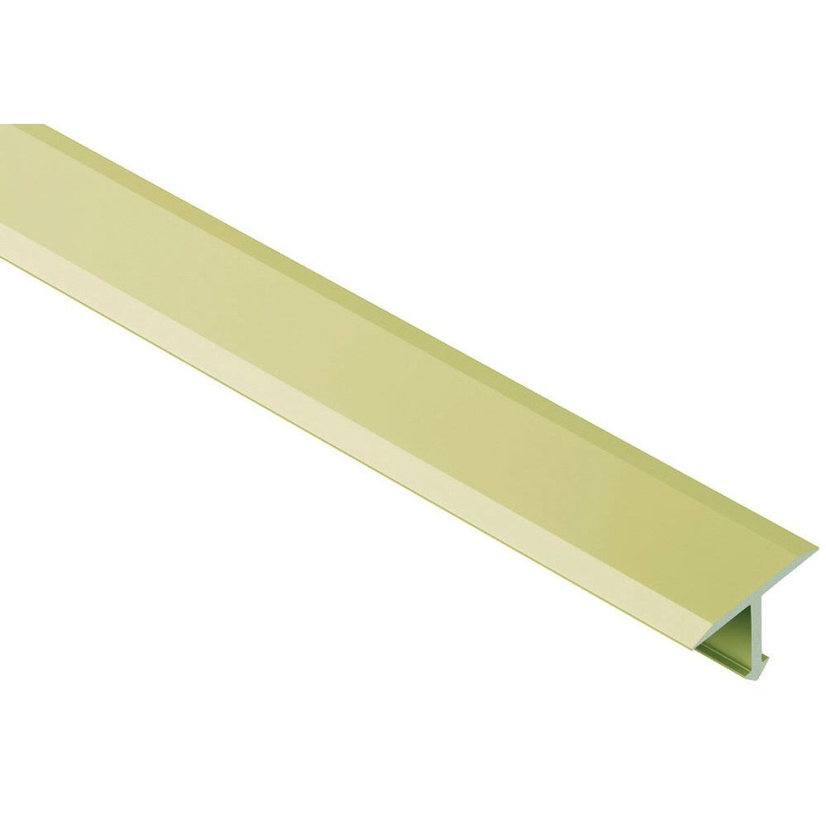 Schluter® RENO-T Transition, Anodized Aluminum, Satin Brass