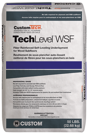 TechLevel™ WSF – Fiber Reinforced Self-Leveling Underlayment for Wood Subfloors (50lb)