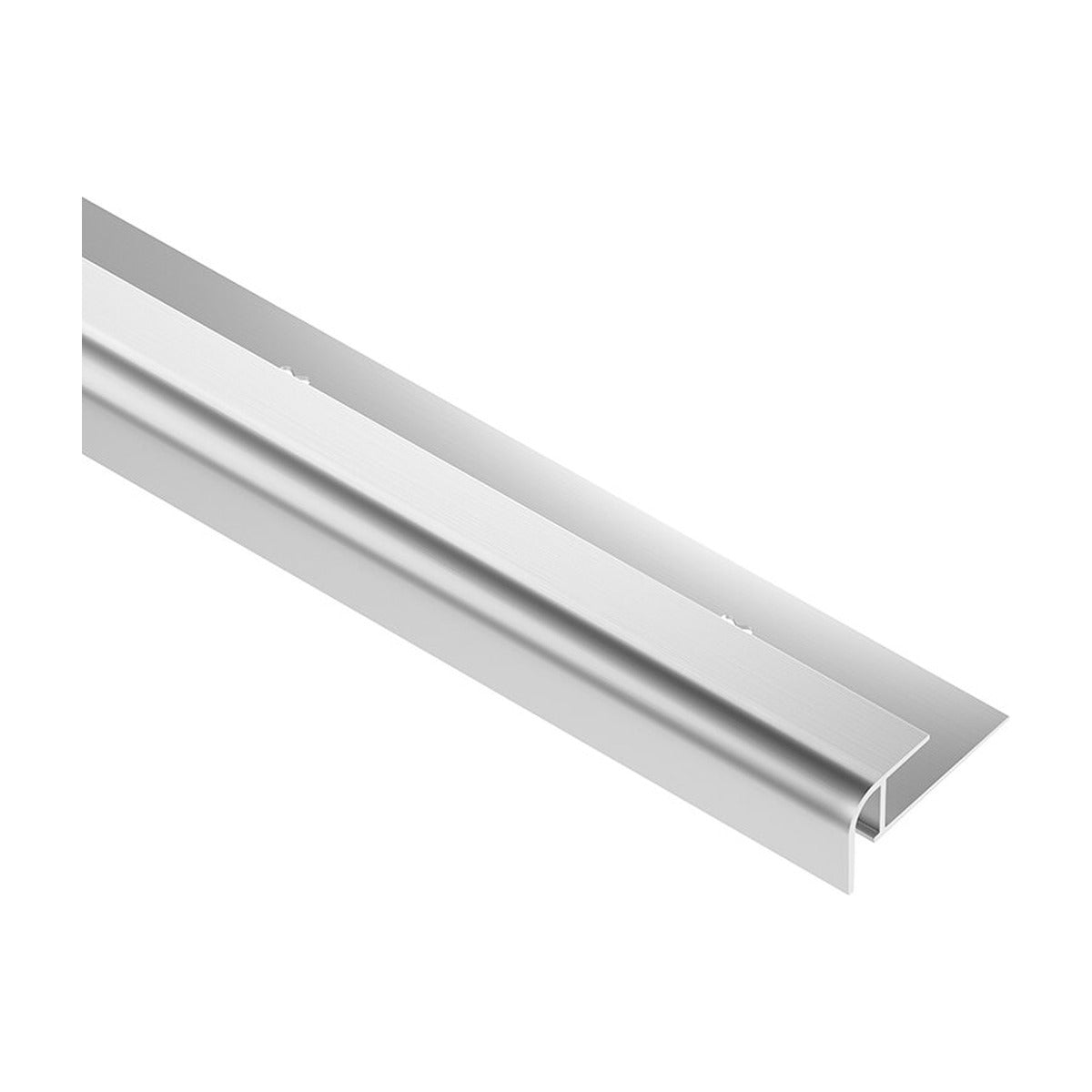 Schluter® VINPRO-RO Bullnose, Anodized Aluminum, Brushed Chrome