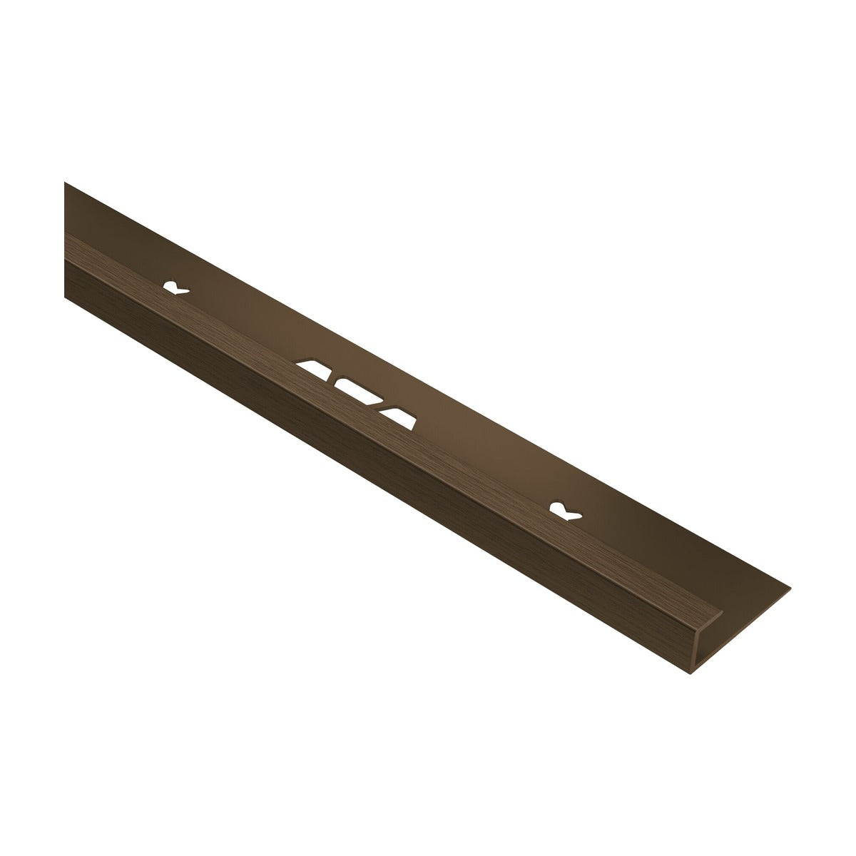 Schluter® VINPRO-S Edge Trim, Anodized Aluminum, Brushed Antique Bronze
