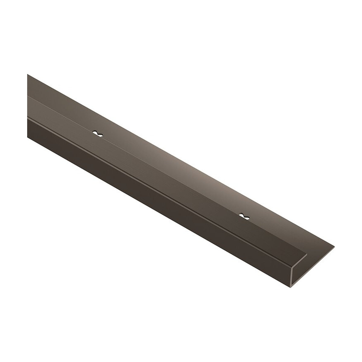 Schluter® VINPRO-S Edge Trim, Anodized Aluminum, Brushed Antique Bronze
