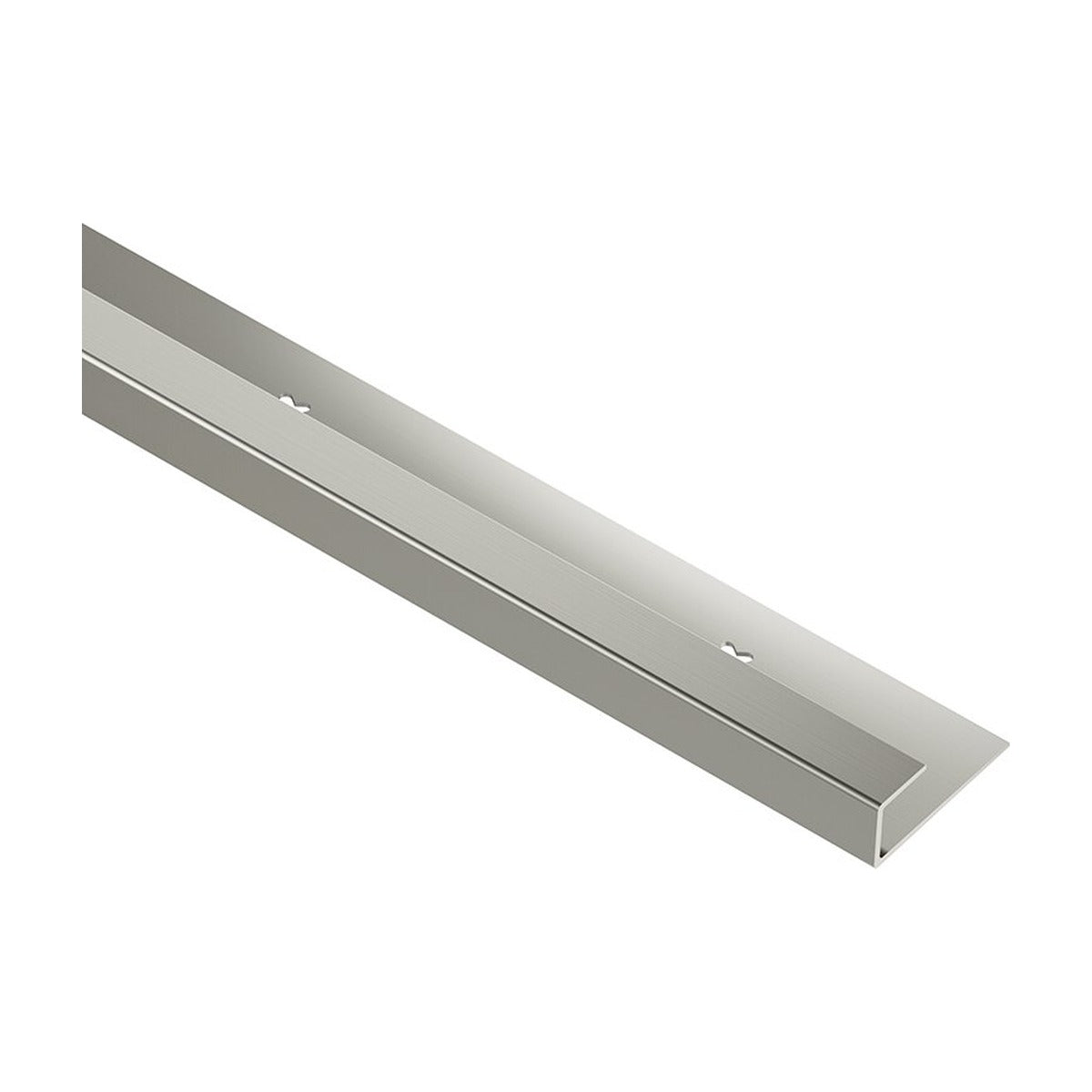 Schluter® VINPRO-S Edge Trim, Anodized Aluminum, Brushed Nickel