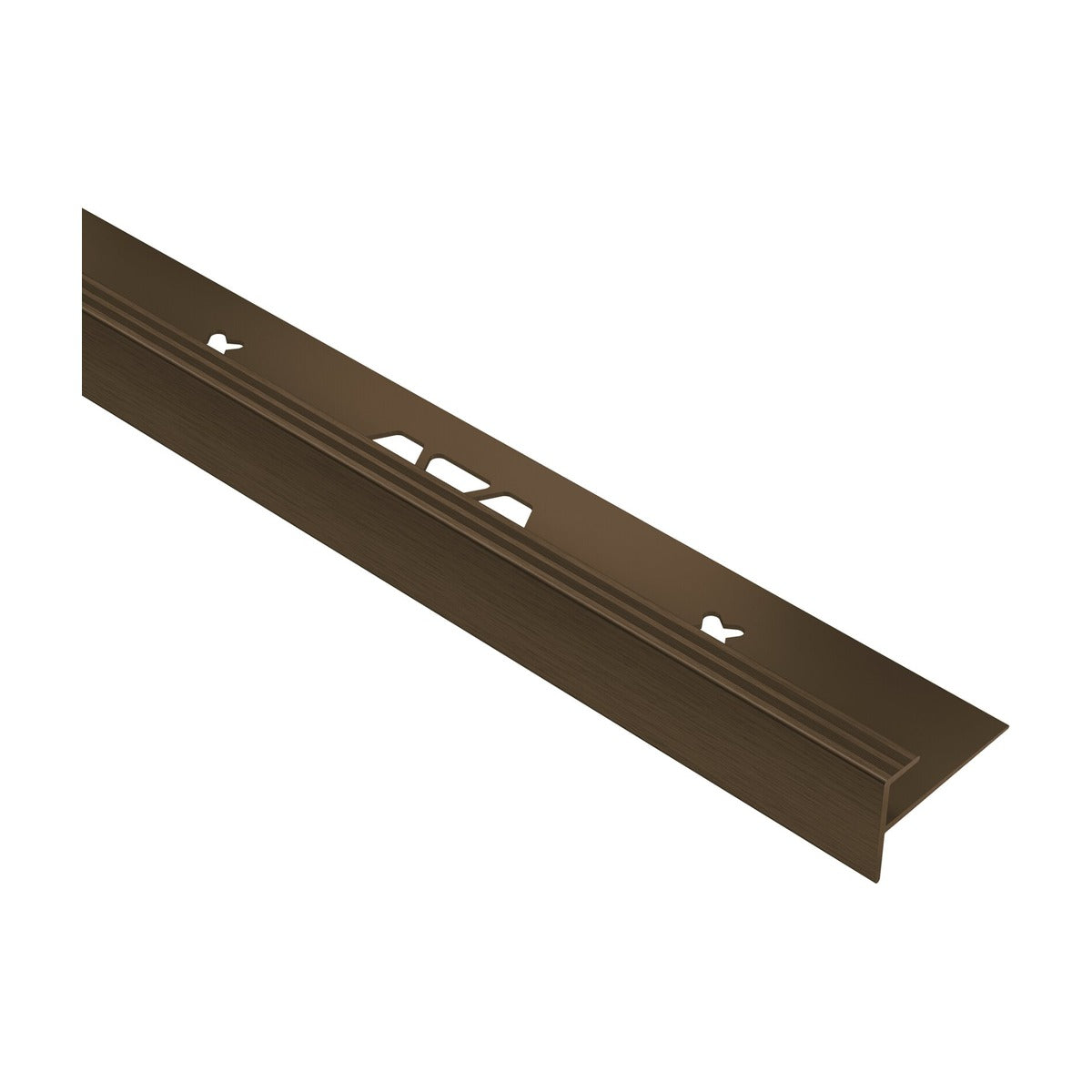 Schluter® VINPRO-STEP Profile, Anodized Aluminum, Brushed Antique Bronze