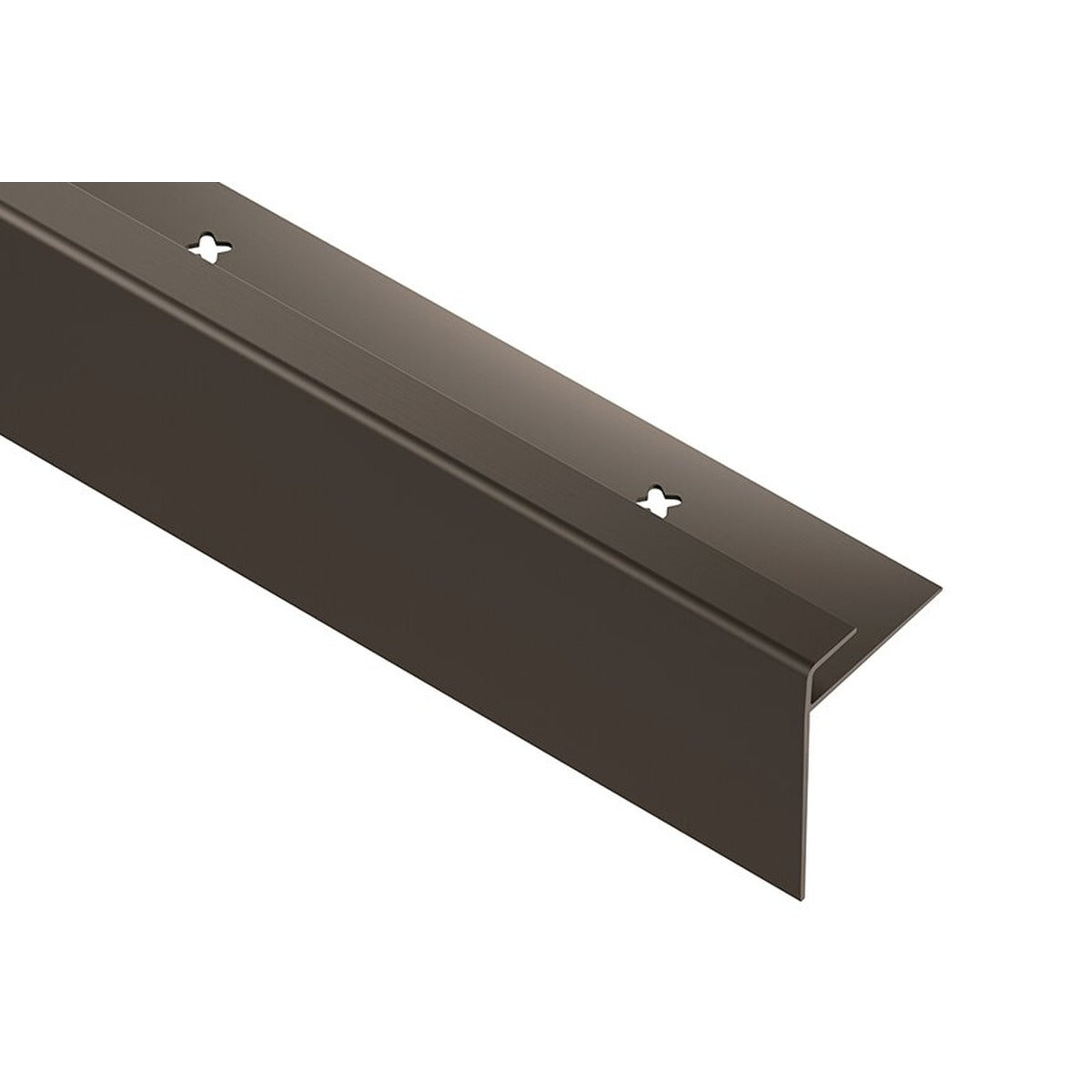 Schluter® VINPRO-STEP-R Profile, Anodized Aluminum, Brushed Antique Bronze