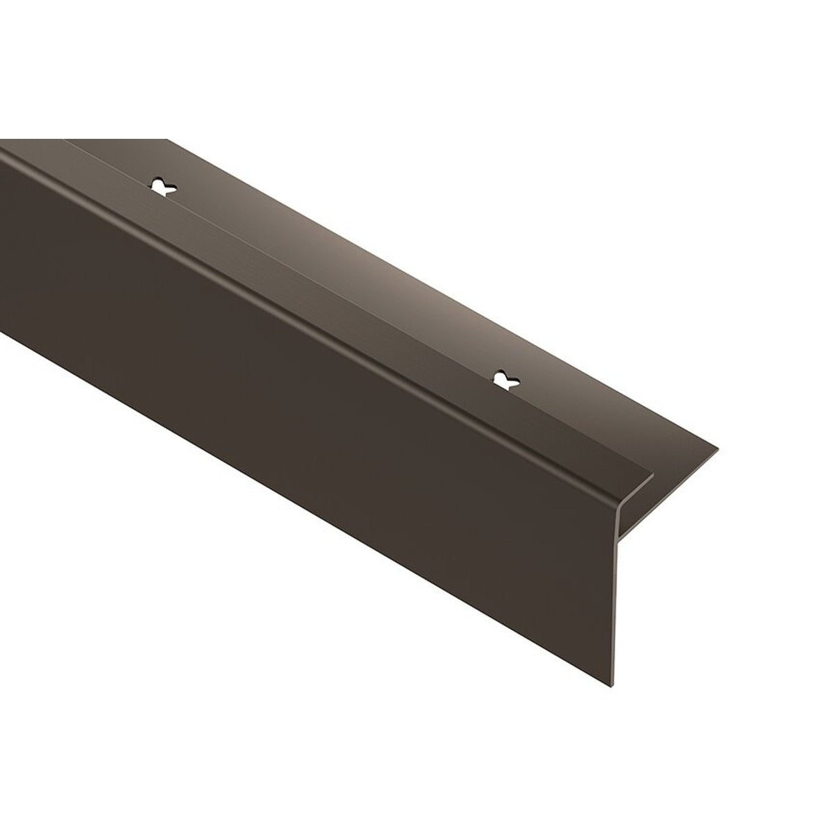 Schluter® VINPRO-STEP-R Profile, Anodized Aluminum, Brushed Antique Bronze