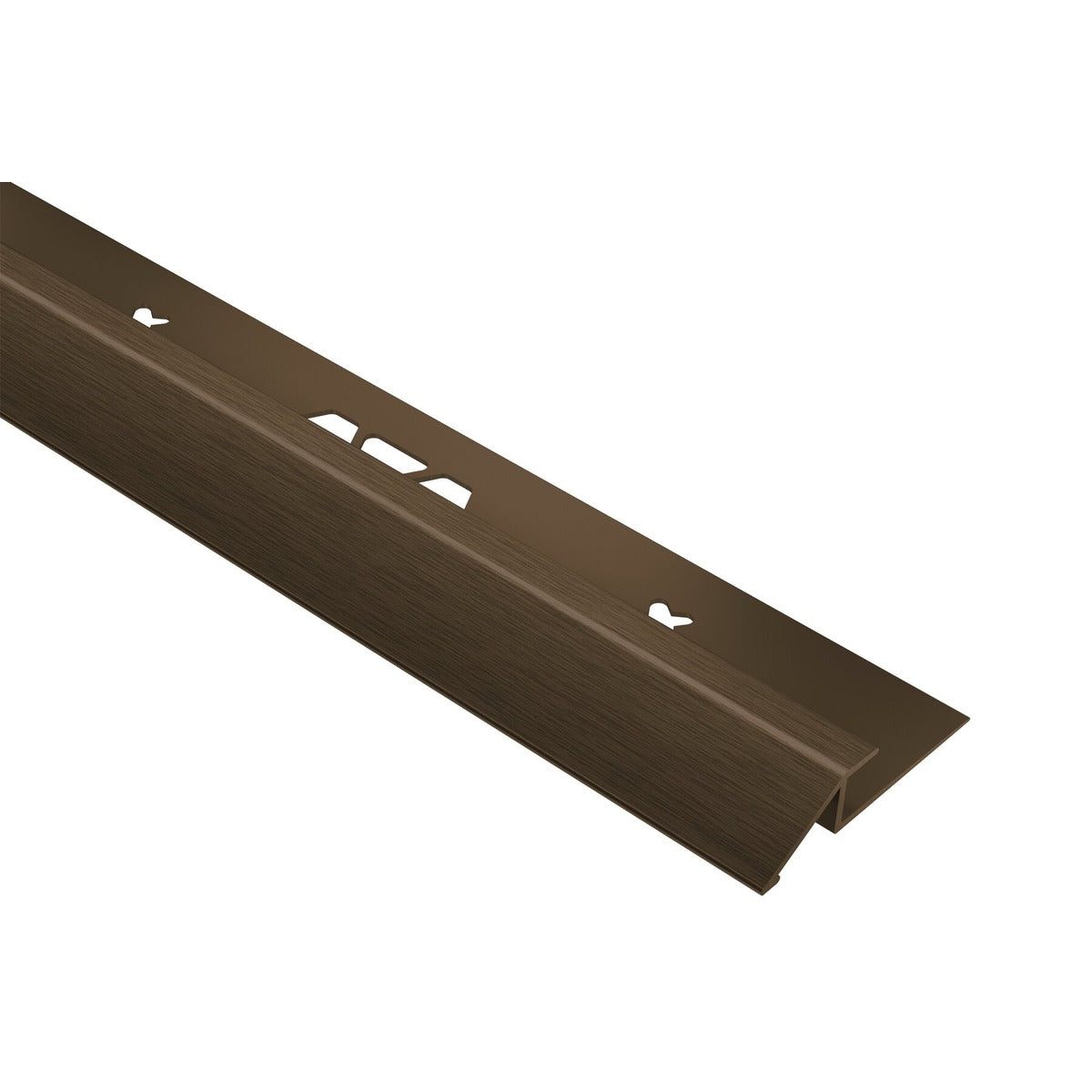 Schluter® VINPRO-U Reducer, Anodized Aluminum, Brushed Antique Bronze