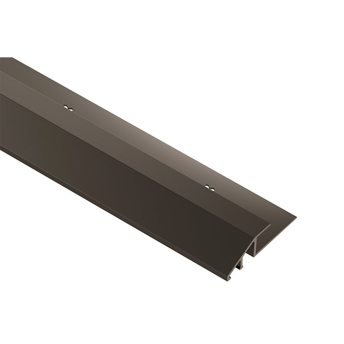 Schluter® VINPRO-U Reducer, Anodized Aluminum, Brushed Antique Bronze