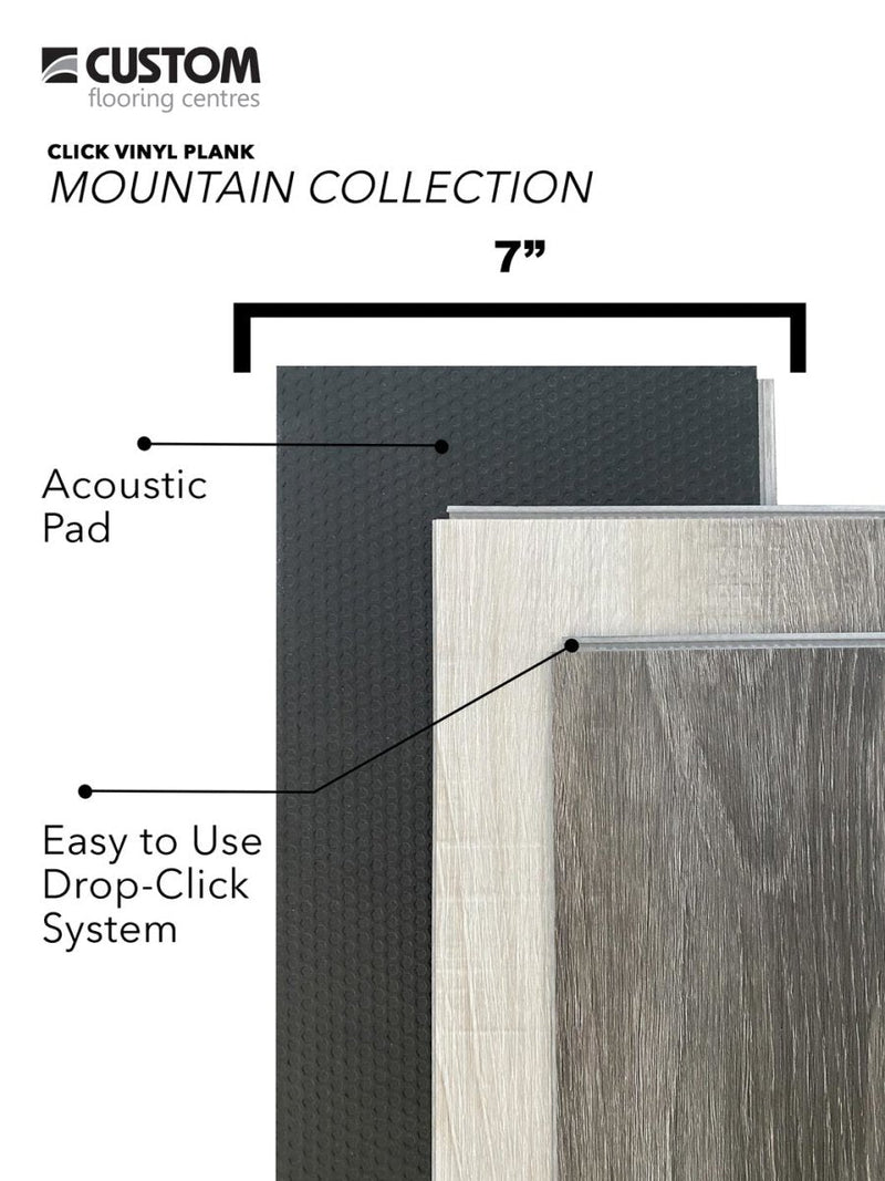 Elphinstone - SPC Rigid Core Click Vinyl Plank - Mountain Collection - (7" x 48") 23.46 ft² / Box - Vinyl Plank - Custom Flooring Centres